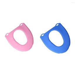 Pillow Toilet Seat Cover Waterproof Pad Comfortable Pink Blue Universal Washable Seats Accessories For Bathroom