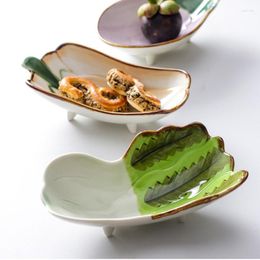 Bowls Japanese Fruit Lovely Platter Vegetable Shape Ceramic Bowl Salad Snack Dishes Dessert Soup Plate Tableware