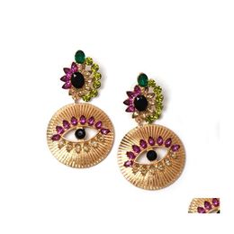 Dangle Chandelier Fashion Jewelry Beauty Eye Earrings Diamond Crystal Rhinstone Stud Drop Delivery Dhnhg