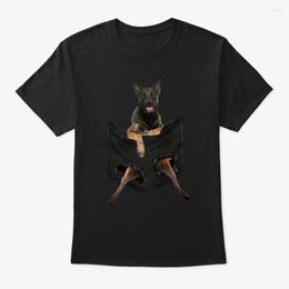 Men's T Shirts Men Shirt Belgian Malinois Pocket Mid Women T-Shirt