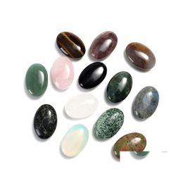 Stone Natural Crystal Soap Oval Shape Mas Ornaments Quartz Healing Crystals Energy Reiki Gem Craft Hand Pieces Living Room Decoratio Dhp7G