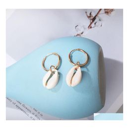 Dangle Chandelier Bohemian Elegant Gold Beach Shell Earring Love Heart Earrings For Women Summer Jewelry 138 J2 Drop Delivery Dh9Rh