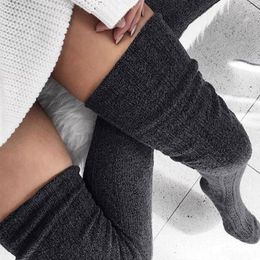 Женские носки 2023 теплые осенние зимние сексуальные кружевные бедра высокий чулок над колена