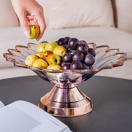 Plates European-style High-end Fruit Tray Living Room Dining Table Storage Decoration Light Luxury Home Accessories