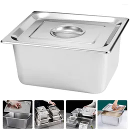Plates Container Restaurant Buffet Tray Stainless-steel Holder Stainless Steel Pan For