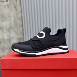 Casual Shoes luxury Designer Sneaker Genuine Leather Mesh pointed toe Race Runner Outdoors are US38-45 jkhi21545