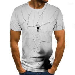 Men's T Shirts 2023 Round Neck Shirt Trendy Streetwear Horror Skull 3D Printed T-shirt Summer Casual Top Fashion Short-sleeve Anime