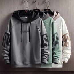 Mens Hoodies Sweatshirts Spring Autumn Mens Hoodies Kpop Fashion Harajuku Letter Print Hoodies Sweatshirts Men Streetwear Trend Men Clothing Hoodies Men 230114