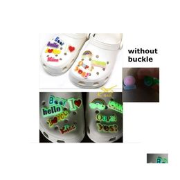 Shoe Parts Accessories Light Cartoon Pvc Flat Back Shoes Charms Action Figure Diy Ornaments Fit Bracelets/Clog/Phone Case/Hair Acc Dh9Ew