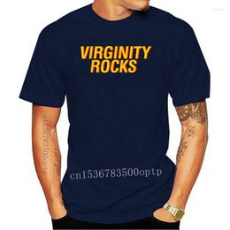 Magliette da uomo Virginity Rocks Maglietta unisex nera Taglie forti Streetwear Maglietta divertente