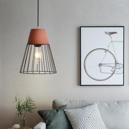 Pendant Lamps Modern Light Vintage Loft Industrial Lamp Bar Cement Decor Lighting Fixtures Dining Room Retro LED