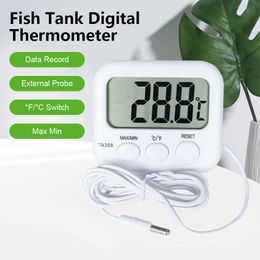 Standing Station Mini LCD Digital Thermometer Sensor Probe Swimming Pool Refrigerator Water Tank Temperature Metre 1.5M Cable