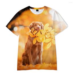 Men's T Shirts Lovely Dog Shirt O-Neck Fashion T-shirts Men/Women Short Sleeve Kids Casual Boys Girls Oversized Tops