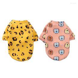 Dog Apparel Winter Print Costume Clothes Small Medium Pets Sweatshirt Cats Chihuahua Shih Tzu Pug Pullover Kitten Jacket Coat