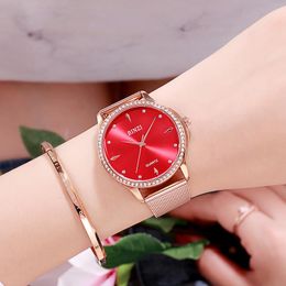 Wristwatches Luxury Ladies Watch Waterproof Female Wristwatch Romantic Rose Gold Women Watches 2023 Relogio Feminino