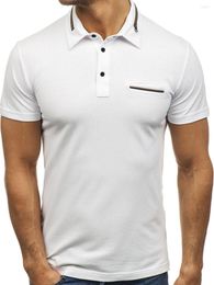 Men's Polos Plus Size Polo Shirt Men Short Sleeve Contrast Color O-Neck Summer Casual Camisa Masculina