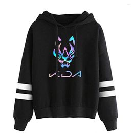 Men's Hoodies Game Song Kda The Baddest Parallel Bars Hoodie Sweatshirts Casual Spring Autumn Winter Letter Hooded Clothes