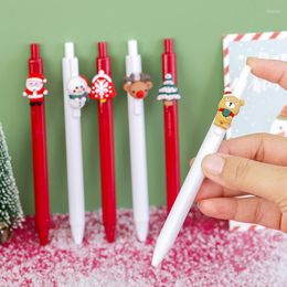 Piece Lytwtw's Cute Gel Pen Creative Christmas Gift Press Office School Supplies Stationery Kawaii Funny Pens