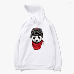 Men's Hoodies Scarf Pilot Panda Long Sleeve Hooded Sweatshirt Mens Hoodie Tracksuit Sweat Coat Casual Sportswear MWT099