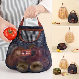 Storage Bags Wall-mounted Fruit Vegetable Hanging Bag Durable Multifunctional Kitchen Mesh For Fruits Potatoes Eggs