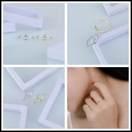 Cluster Rings Lina Jw Butterfly Ring Jewellery For Women Gift Adjustable Open Design With Zircon Party/Wedding Bague Accessories