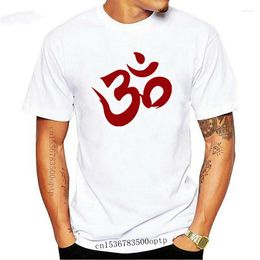 Men's T Shirts Calligraphy Om T-shirt Men Shirt Black Red Tees Father Birthday Gift Tops Cotton Simple Tshirt Custom Muay Thai Clothing