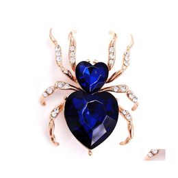 Other Jewellery Sets High Quality Luxury Designer Men Women Pins Brooches Alloy Gold Diamond Spider Brooch For Suit Dress Graduation P Dhboz