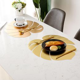 Table Mats European Ins Heat Resistant Simple Placemat Dining Mat Disc Pads Waterproof Home Office With Holes