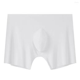 Underpants TELOTUNY 2023 Brand Men's Transparent Underwear Boxers Silver Lon Antibacterial Ice Silk Breathable