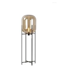 Floor Lamps Nordic Postmodern Creative Glass Minimalist Art Personality Living Room Bedroom Study Bedside Lamp