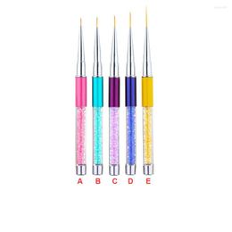 Nail Art Kits Brush Paint Brushes Manicure Liner Pen Drawing Accessories DIY Decoration Accessory Fingernails Pens For Salon Golden