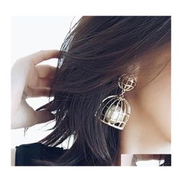 Dangle Chandelier Arrival Pearl Cage Earrings For Women Fashion Birdcages Pendant Lady Earring Luxury Jewelry Drop Delivery Otjrt