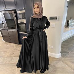 Ethnic Clothing Arab Ramadan Casual Dress Muslim Women Long Mosque Kaftan Costume Islamic Party Noble Luxury Evening