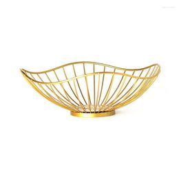 Plates 2023 Creative Iron Fruit Bowl Countertop Storage Basket For Vegetables Decorative Dish