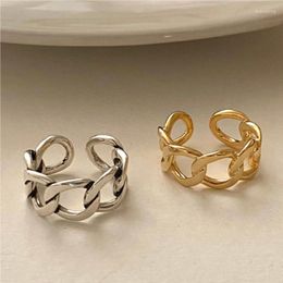 Cluster Rings Silvology Genuine 925 Sterling Silver Weave Chains For Women Minimalist Japan Korea Vintage Designer Fine Jewellery