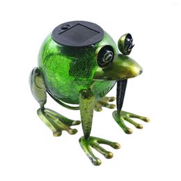 Frog Solar Lights Garden Ornament Tabletop Lanterns Lamp For Table Lawn