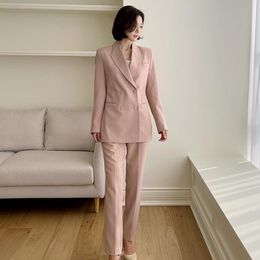 Frauen Zweiteilige Hosen Weibliche Büro Arbeitskleidung Sets Elegante Dame Arbeitskleidung Business Frauen Formelle Uniformen AnzügeWomen's