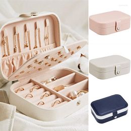 Jewelry Pouches Women Simple Jewellery Box Earrings Rings Organizer Multi-function Travel Boxes Lady Female Ornaments 2023 Fashion