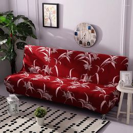 Chair Covers Red Flower Sofa Bed Cover Universal Stretch Couch Funiture Without Armrest Folding For Loveseat