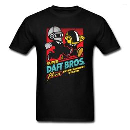 T-shirts pour hommes Super Daft Bros Graphics Punk Rock Costumes pour hommes à manches courtes humaines après tout Mujer Tshirt Coton naturel