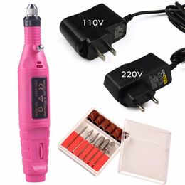 Nail Drill Mini Electric Milling Cutter For Manicure 20000RPM Bits Machine Drills Pen Art Tools