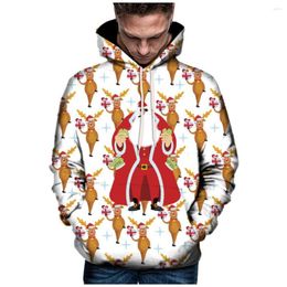 Men's Hoodies 2023 Autumn And Winter Merry Christmas & Sweatshirts Cute Santa Claus Gift Couple Festival Hombre