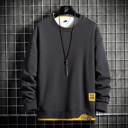 Mens Hoodies Sweatshirts Spring Autumn Men Hoodies Fashion Long Sleeve Sweatshirt Patchwork Letter Print Quality Jogger Texture Pullovers Male 230114