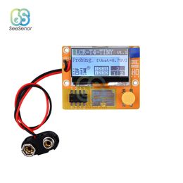 LCR-T4-TINY Transistor Tester Diode Triode Capacitor Thyristor Inductor ESR Meter Multimeter MOS/PNP/NPN LCR 12864 LCD Screen