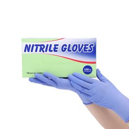 24 pairs in Custom High Quality Disposable Waterproof Nitrile Exam Gloves Price