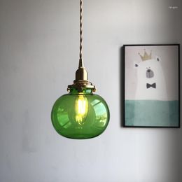 Pendant Lamps IWHD Japan Style Copper Light Fixtures Bathroom Living Room Lights Nordic Vintage Lamp Lighting Hanglamp LED