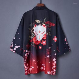 Ethnic Clothing Improved Japanese Kimono Cardigan Summer Beach Sunscreen Loose Mens Shirt Yukata Haori Retro Women Asian Costumes