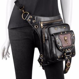 Waist Bags Women Bag Female Fanny Pack Belt Small Leg Steampunk Gothic Messenger Hip Hop Bum Fashion Purse D16