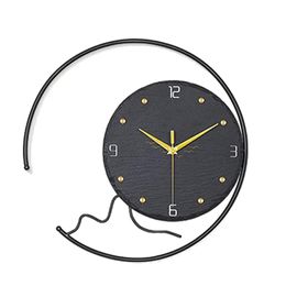 Wall Clocks Large Clock For Living Room Decor Silent Black Modern Battery Operated Non-Ticking Simple 15 InchWall ClocksWall