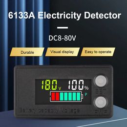 Battery Capacity Indicator DC 8V-100V LCD Digital Voltmeter Voltage Gauge for Lead Acid Lithium LiFePO4 Car Motorcycle 12V 24V